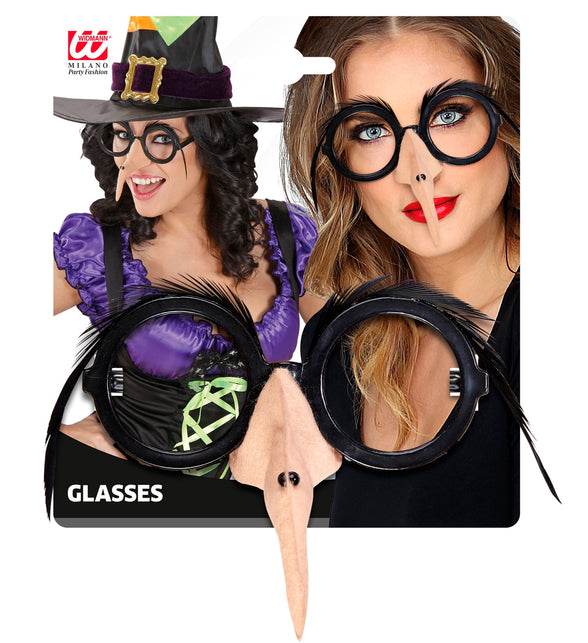 Widmann SRL Heksen bril met neus