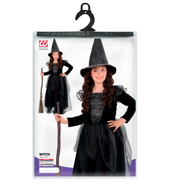Widmann SRL Heksen kostuum Klaartje zwart