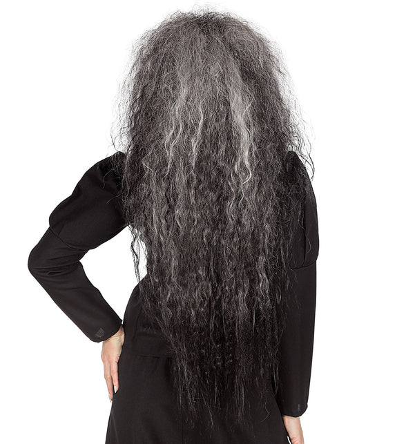 Widmann SRL Heksen pruik grijs Elly