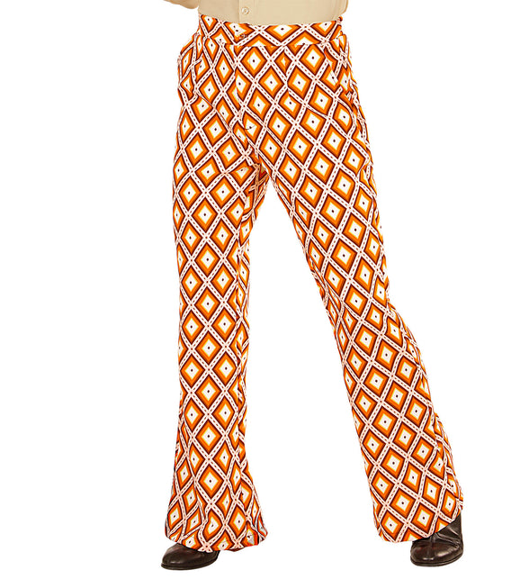Widmann SRL Heren disco broek jaren 70 geruit
