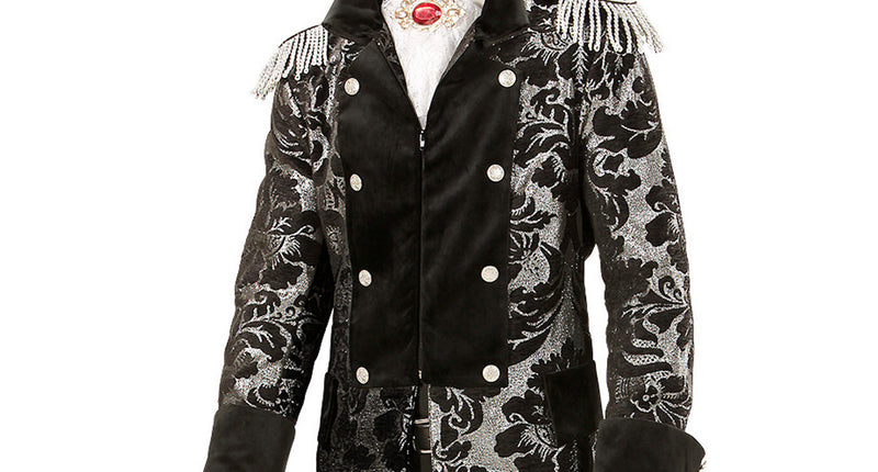 Widmann SRL Heren Parade show jas in zwart en zilver