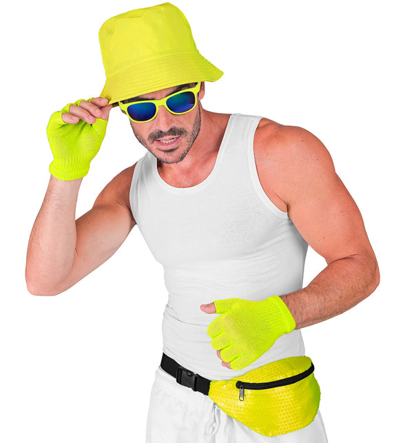 Widmann SRL Heuptasje pailletten neon geel