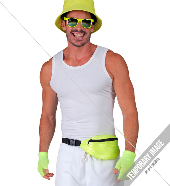 Widmann SRL Heuptasje pailletten neon geel