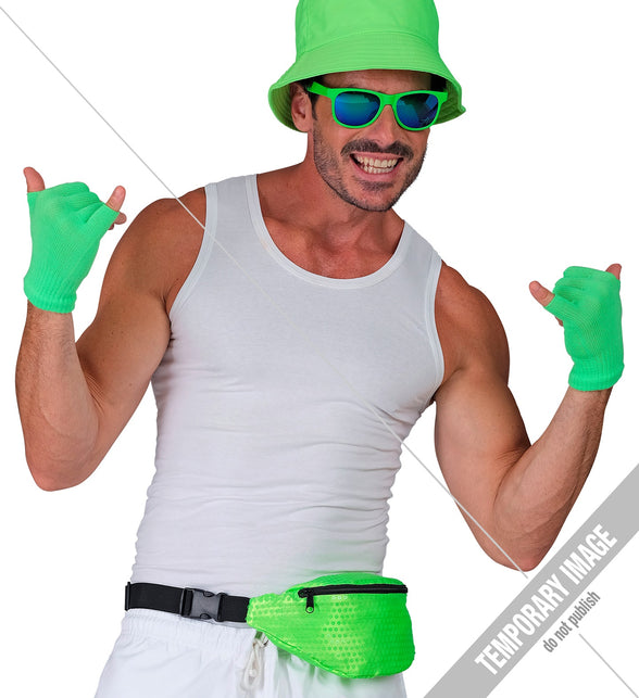 Widmann SRL Heuptasje pailletten neon groen