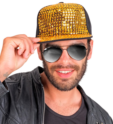 Widmann SRL Hip hop cap goud/zwart