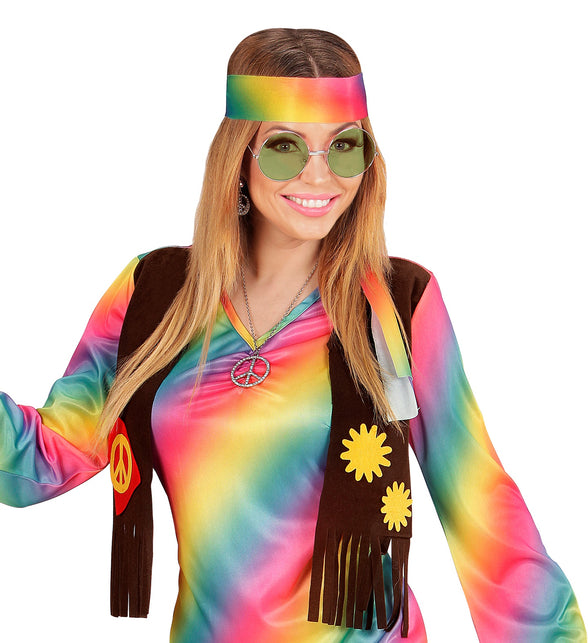 Widmann SRL Hippie bril groen grote glazen