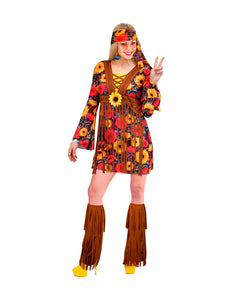 Widmann SRL Hippie jurkje flower power dames