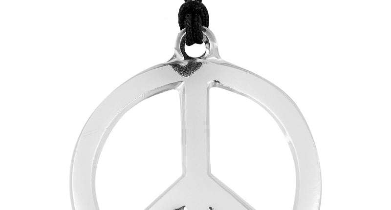 Widmann SRL Hippie ketting peace PVC budget