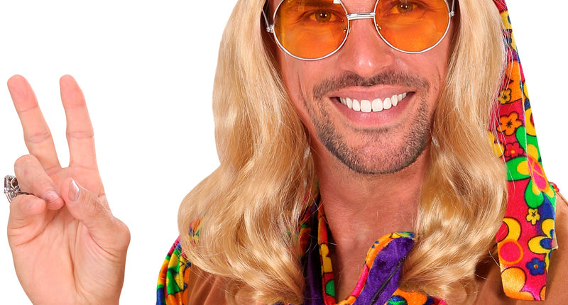 Widmann SRL Hippie pruik John Lennon blond