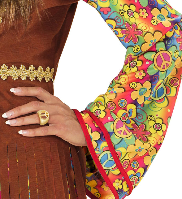 Widmann SRL Hippie ring goud peace