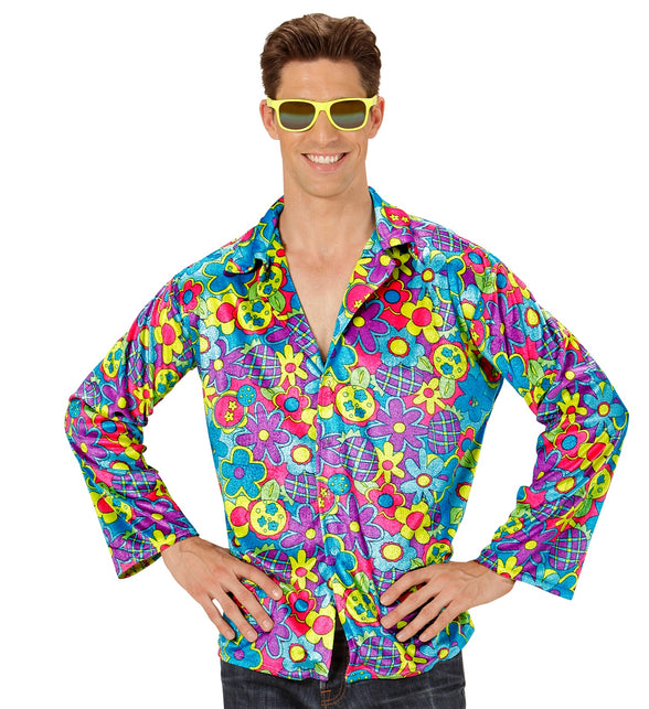 Widmann SRL Hippie shirt flower power