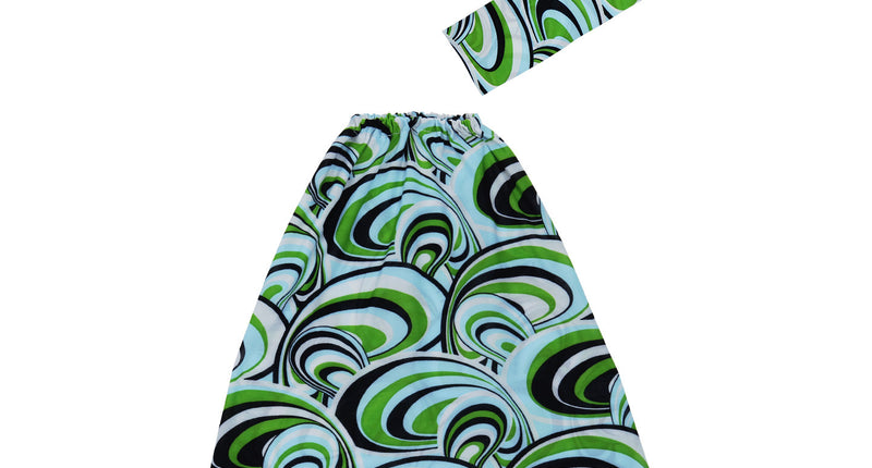 Widmann SRL Hippie verkleedset blauw jaren 70 met hoofdband en beenwarmers