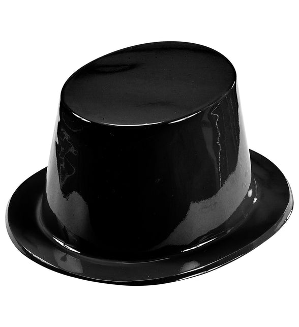 Widmann SRL Hoge hoed plastic zwart