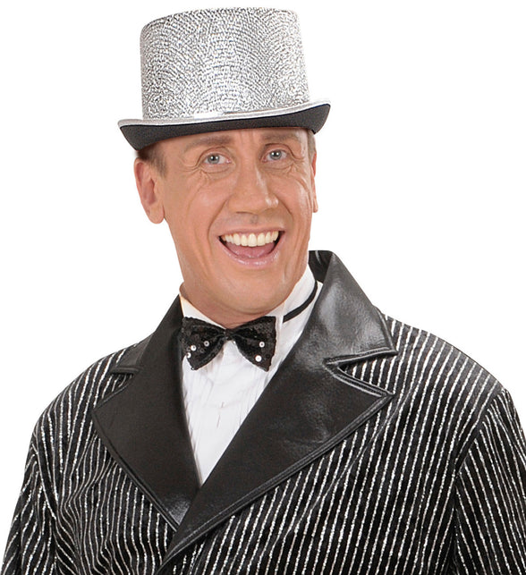 Widmann SRL hoge hoed zilverkleurig