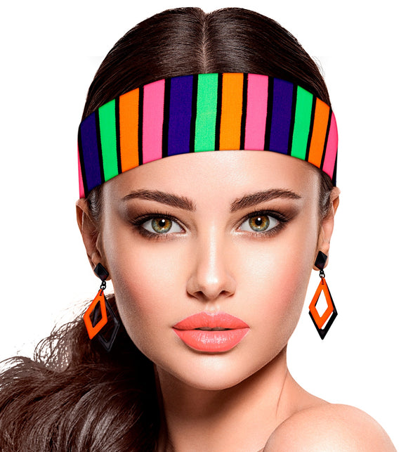 Widmann SRL Hoofdband 80's neon