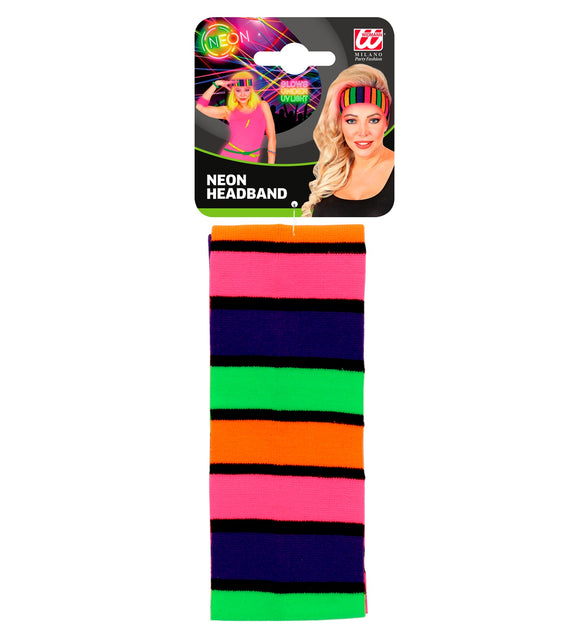 Widmann SRL Hoofdband 80's neon