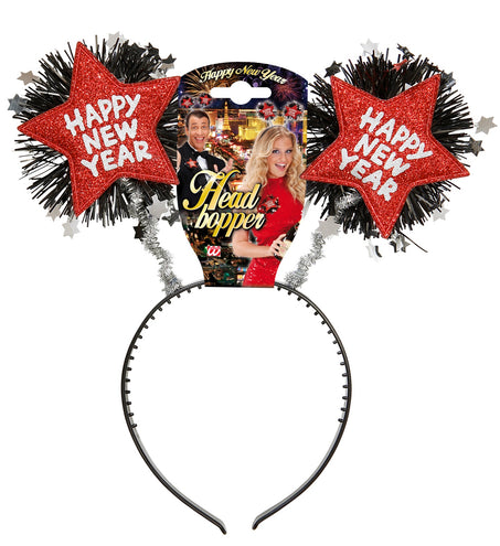 Widmann SRL Hoofdband Happy New Year rood
