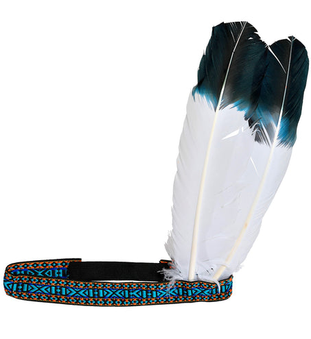Widmann SRL Hoofdband Indiaan  met 2 veren