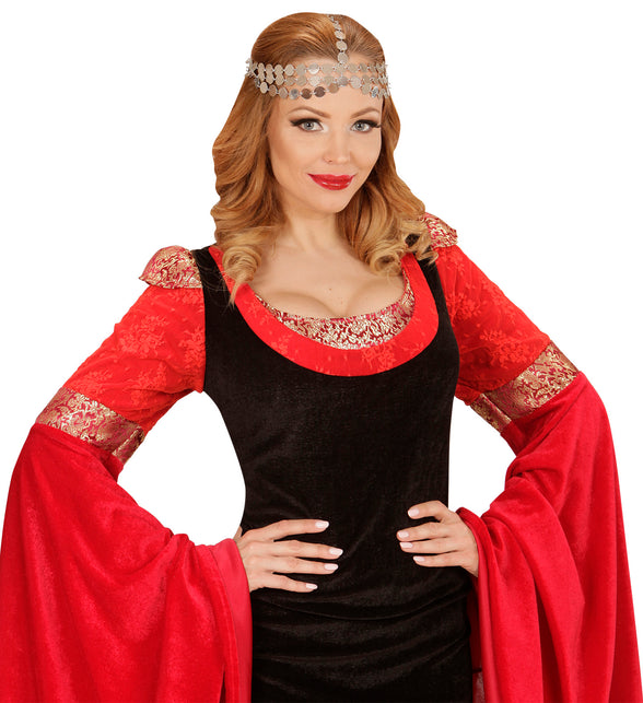 Widmann SRL Hoofdversiering met zilveren muntjes