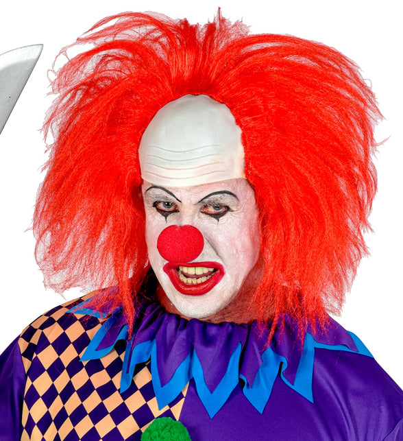 Widmann SRL Horror clowns pruik rood