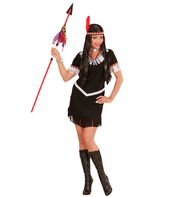 Widmann SRL Indianen jurk zwart Monja