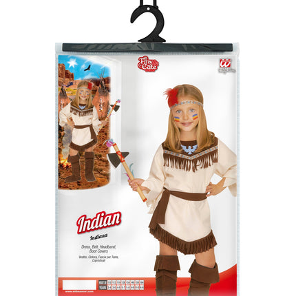 Widmann SRL Indianen kostuum kind Moqa