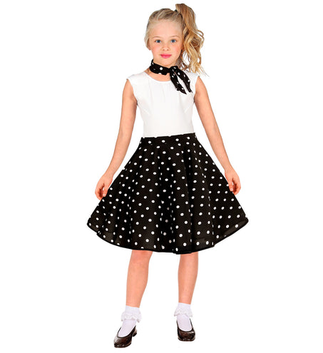 Widmann SRL Jaren 50 rok zwart wit Holly