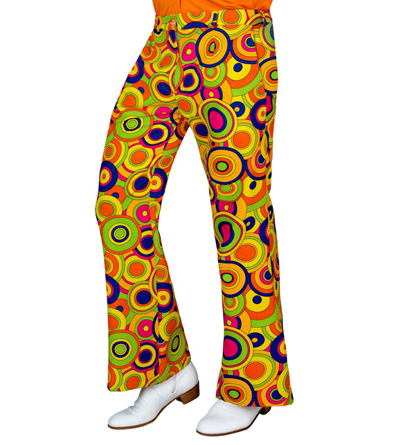 Widmann SRL Jaren 70 broek groovy cirkels heren