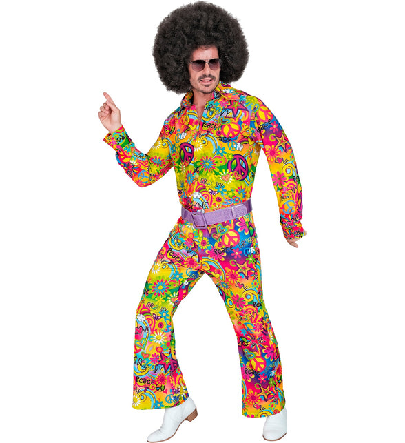 Widmann SRL Jaren 70 broek love&peace heren