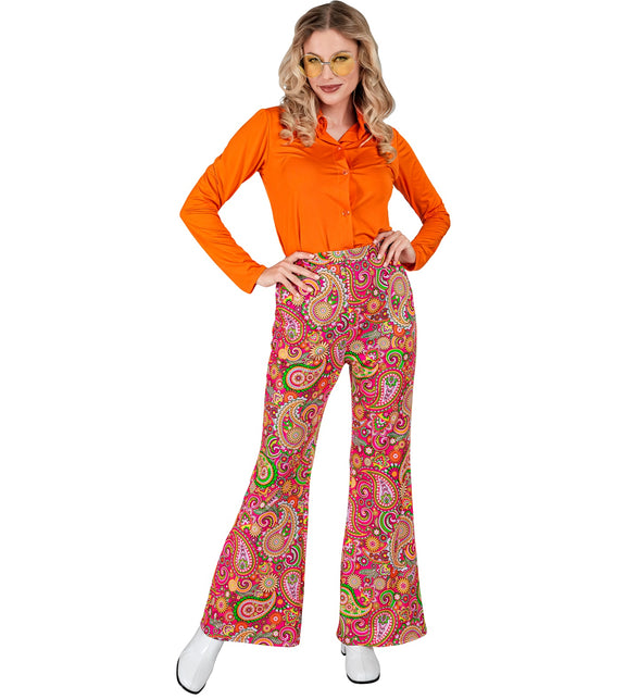 Widmann SRL Jaren 70 broek paisley dames