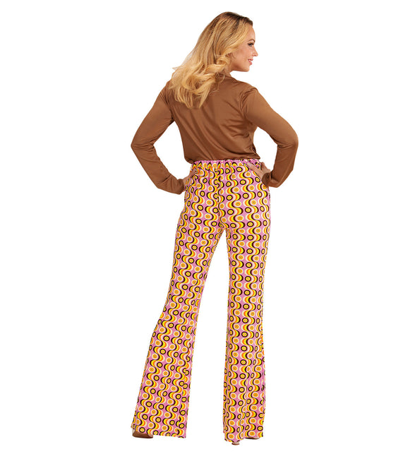 Widmann SRL Jaren 70 disco broek Groovy langspeelplaat