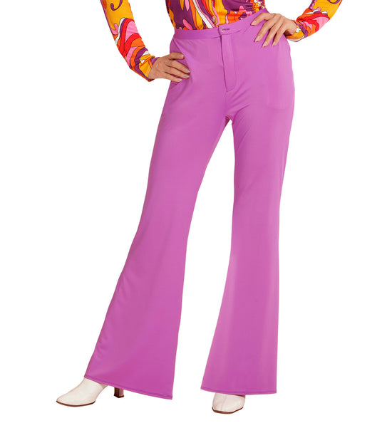 Widmann SRL Jaren 70 disco broek Groovy paars