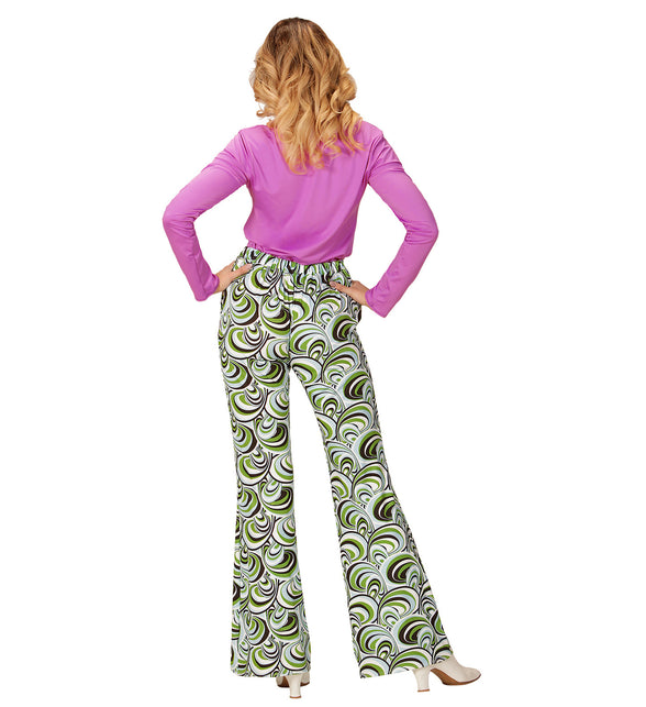 Widmann SRL Jaren 70 disco broek Groovy waves