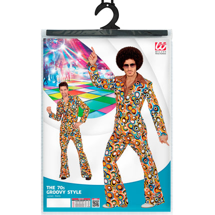 Widmann SRL Jaren 70 kostuum groovy cirkels