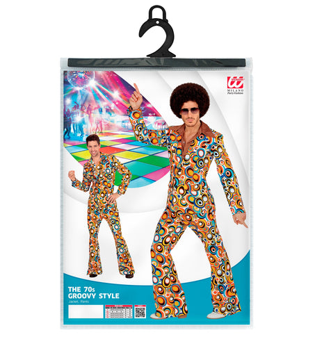 Widmann SRL Jaren 70 kostuum groovy cirkels