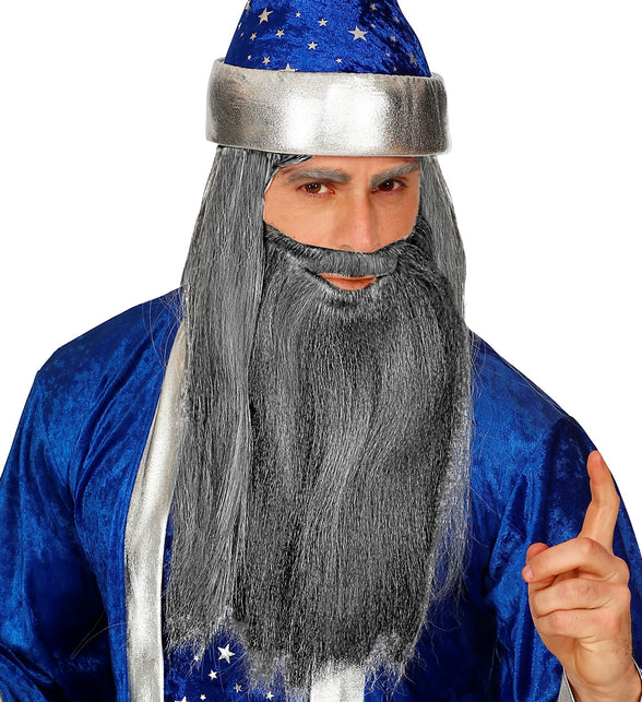 Widmann SRL Kabouter baard met snor grijs