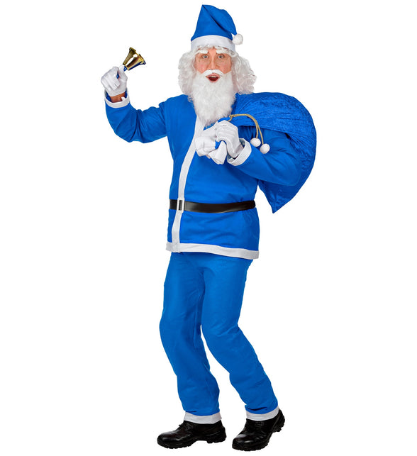 Widmann SRL Kerstman pak blauw Sam