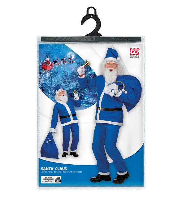 Widmann SRL Kerstman pak blauw Sam