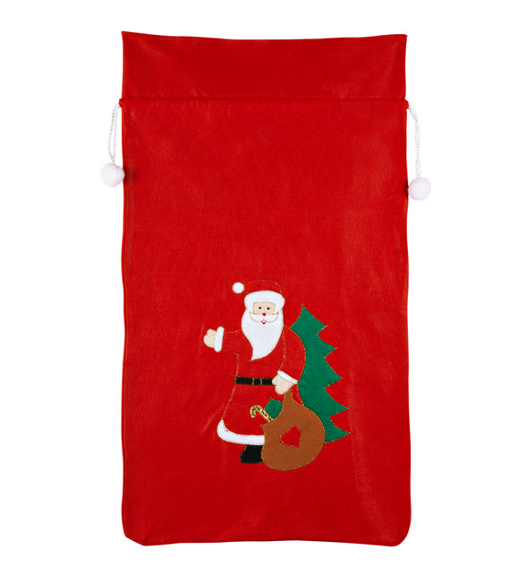 Widmann SRL Kerstman zak met opdruk rood