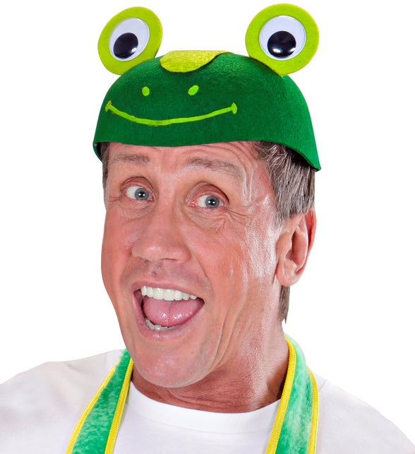 Widmann SRL Kikker hoed grote ogen