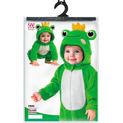 Widmann SRL Kikker kostuum pluche fluweel Froggy