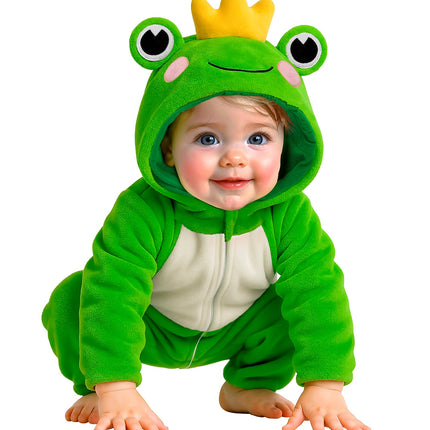 Widmann SRL Kikker kostuum pluche fluweel Froggy