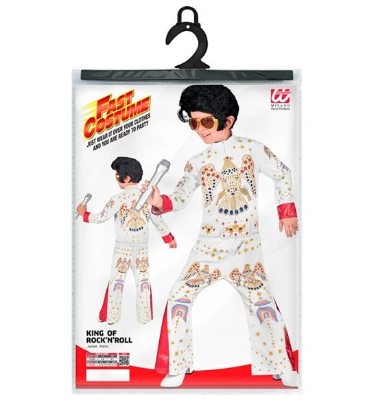Widmann SRL King of rock wit kostuum Olivia kind