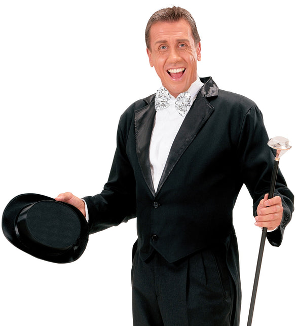 Widmann SRL Knipperende zilveren strikjes voor party's