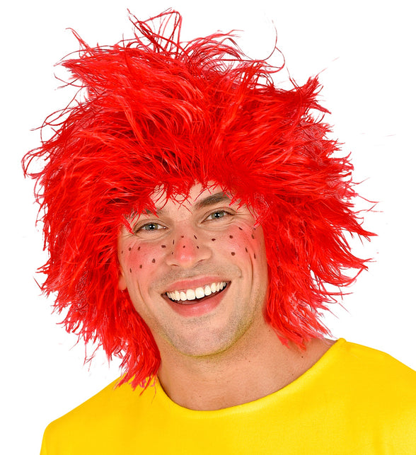 Widmann SRL Kobold kabouter pruik rood