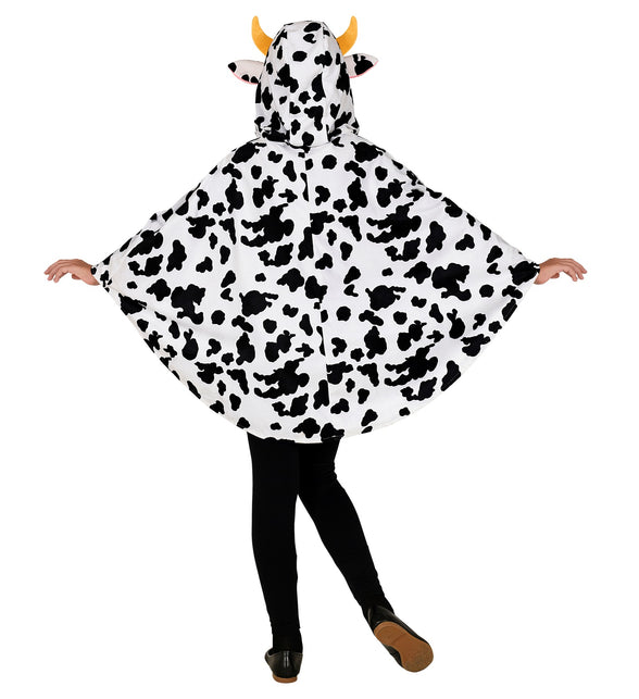 Widmann SRL Koeien poncho met muts kinderen