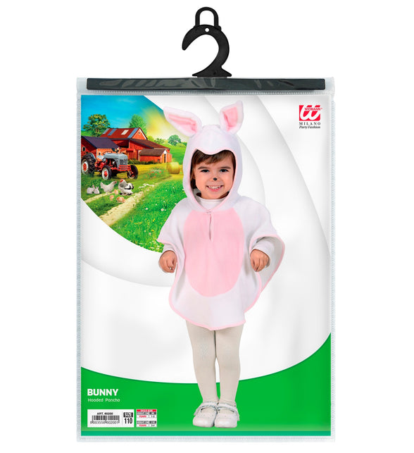 Widmann SRL Konijnen poncho kinderen