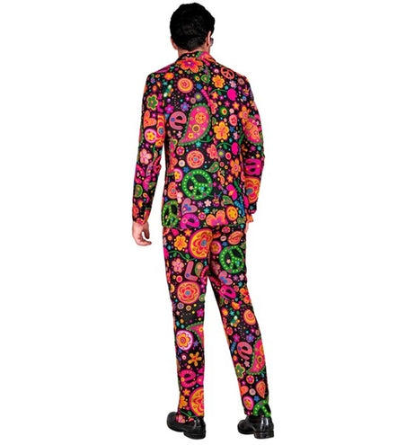 Widmann SRL Kostuum neon hippie