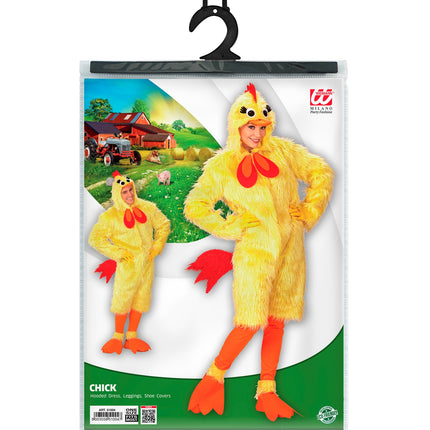 Widmann SRL Kuiken pak volwassenen pluche