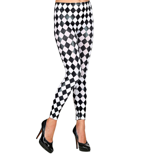 Widmann SRL Legging geruit zwart wit
